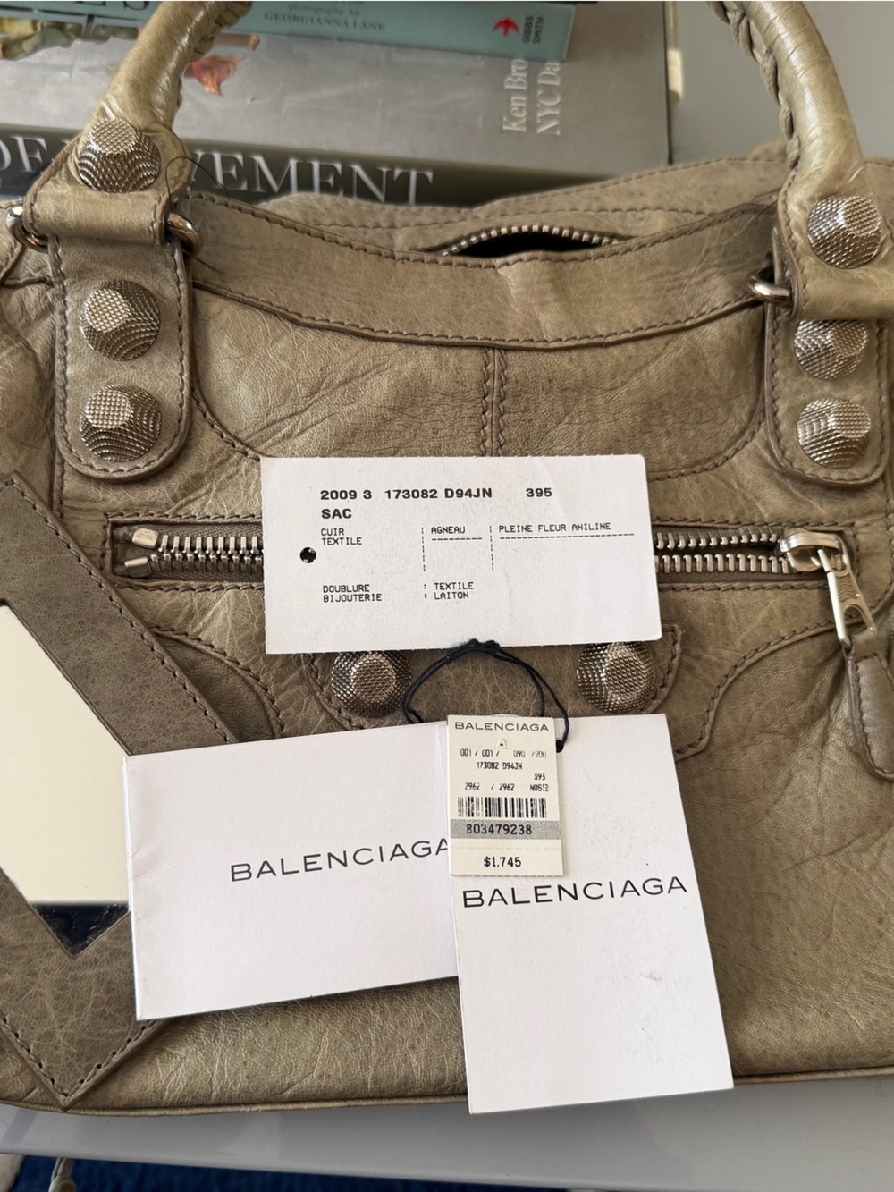 Vintage 2009 Balenciaga Agneau Bag - Picture 12 of 12